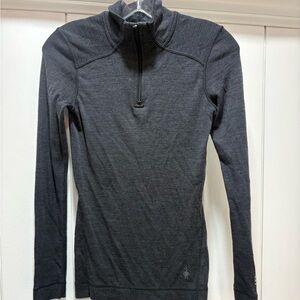 Smartwool Merino 250 Base Layer 1/4 Zip grey Gray